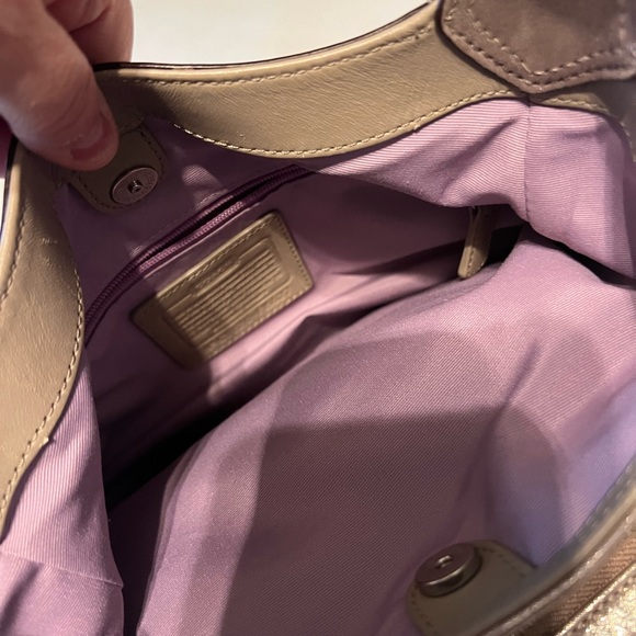 Coach Soho Lynn Metallic Shoulder Bag - Picture 12 of 16